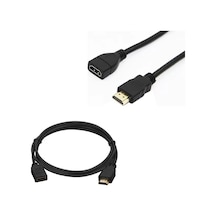 Sh Hdmı Kablo Erkek-dişi 30 Cm Uzatma Mini Hd Recevier İçin Najmaddin