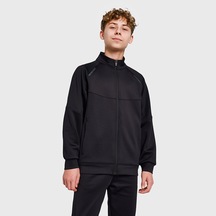 Lescon Siyah Çocuk Fermuarlı Sweatshirt 26b-3015