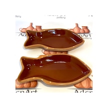 2'li Toprak Sırlı Balık Güveci Büyük Boy 30x15 Cm