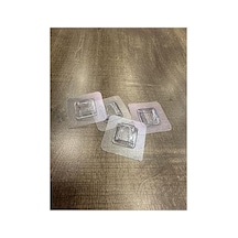 Aveo 4 Set Yapıştırıcı Şeffaf Sticker, Duvar Yapışkanı, Raf Banyo Mutfak Düzenleyici Yapışkan