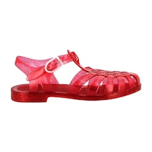 Çocuk Parıltılı Kırmızı Sandalet Sun201-cerise Paillete-14526