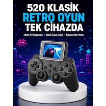 Mey İthalat 2025 A Kalite S10 Gamepad 520 Oyunlu Tv Bağlantılı Retro Atari Konsolu Yeni Nesil
