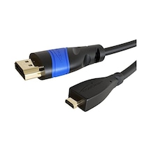 2 M Micro-hdmı Kablosu Hdmı Micro-hdmı, İki Yönlü Ultra Hd İçin 4 K 60 Hz Ethernet İle Yüksek Hız Hdmı 2.0/1.4 İle Uyumlu, Tabletler/kameralar/raspberry Pi İçin, Siyah