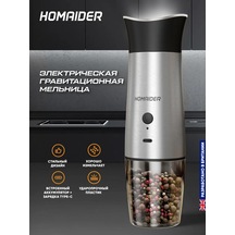 Homaider Elektrikli Usb Baharat Değirmeni 93298633 Gri