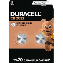 Duracell Lityum 2032 Düğme Pil 3V 2'li Paket (CR2032)