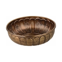 Hamam Tası Metal Antik Sarı