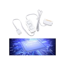 Yuntech01 5v 3pin Sata Beslemeli Argb Kontrolcü - Fan Işık Hızı Ve Renk Ayar Cihazı Siyah