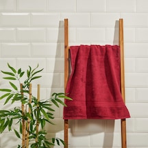 Homeloverr Organik Pamuk Yüz Havlusu - Bordo - 50x90 Cm Renkli