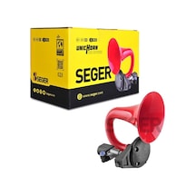 Seger-80jh Tek Boynuz Havalı Korna 24v Unıchorn , Kırmızı Plasti