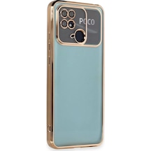 Newface Xiaomi Redmi 10c Kılıf Razer Lensli Silikon - Gold