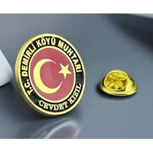Muhtar Rozet 925 Ayar Gümüş Çok Renkli