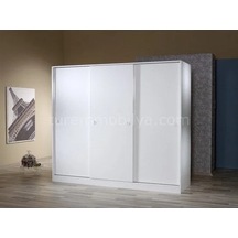 Minel Sürgülü Gardrop Suntalam/mdf Suntalam Siyah
