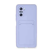 Xiaomi Poco F3 Uyumlu Kılıf Kelvin Kartvizitli Silikon - Lila
