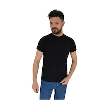 Erkek Sıfır Yaka Tişört Penye Bgl-st02799 001
