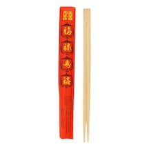 Benefhisha Chopstick 24cm 100'lü Kırmızı Kullan At Bambu Yemek Çubuğu 3'li Ekonomik Paket - 3 A Tarı 3 L