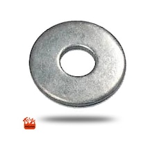 Demir Pul Galvanizli 1/4 (7 MM X 18 MM X 1MM) 100'Lü Paket