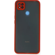 Newface Xiaomi Redmi 9c Kılıf Montreal Silikon Kapak - Kırmızı