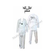 Remege Taekwondo Elbisesi - Çocuk Tekvando Elbisesi - Beyaz Yaka Dobok Beyaz