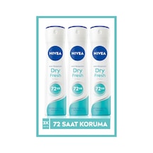 Kadın Sprey Deodorant Dry Fresh,48 Saat Koruma,150mlx3