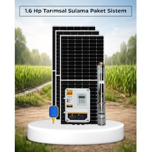 1300w 1.6 Hp Tarımsal Sulama Solar Paket 32a Sigorta Hediye