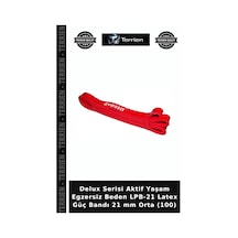 Delux Serisi Aktif Yaşam Egzersiz Beden Lpb-21 Latex Güç Bandı 21 Mm Orta 100 Çok Renkli