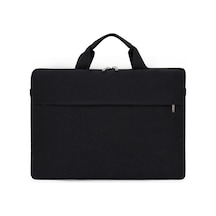 Siyah Trend İş Basit Taşınabilir Laptop Çantası Bir Omuz Laptop Çantası Crossbody Dosya Çantası S