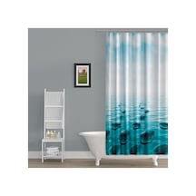 Ayrex Tropik Home Duş Perdesi Küf Tutmaz Polyester Kumaş Banyo Perdesi Tek Kanat Banyo Dekorasyon Perdesi 180x200 Cm Genel
