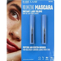Babe Lash Volumizing Hacim Verici Suya Dayanıklı Maskara Siyah 2'li