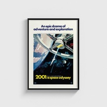 2001 A Space Odyssey 1968 Film Posteri Tablo Çerçeveli Poster Duvar Dekorasyonu Siyah Çerçeveli Tablo Siyah Çerçeveli Tablo Dn11d252sıyah