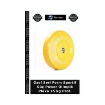 Özel Seri Form Sportif Güç Power Olimpik Plaka 15 Kg Prof.