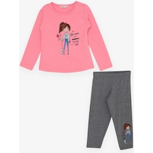 Breeze Kız Çocuktaytlı Takım Dostluk Temalı Kız Temalı 1.5-5 Yaş, Neon Pembe-neon Pembe