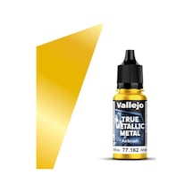 Vallejo 77162 18 Ml. Radiant Yellow, Airbrush, True Metallic Metal Tmm Serisi Model Boyası Renkli