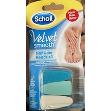Scholl Velvet Smooth Tırnak Bakım 3'lü Yedek Başlık-2li