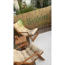80cm Yükseklik X 200cm Genişlik Bambu Kamış Hasır Çit Dekoratif Bahçe Balkon Ve Duvar Çiti Reed Fence