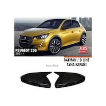 Peugeot 208 Batman Yarasa Ayna Kapağı Piano Black 2021+