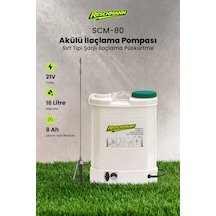 Reschmann R-HX-16C 16 L Akülü İlaçlama Pompası Sırt Tipi Şarjlı İlaçlama Püskürtme