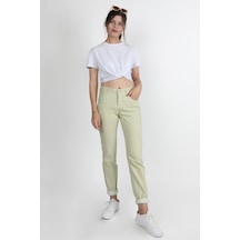 Balins Bayan Gabardin Pantolon Mint Mint Yeşili