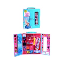 Oyuncak Kıyafet Dolabı Beauty Gardrop 30 Parça Mavi