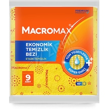 3 Adet Macromax Ekonomik Temizlik Bezi 9 Adet Renkli