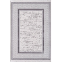 Artemis Halı Murano 09165b Gri Krem Çerçeve Desen Yün Halı Gri - Krem