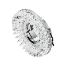 Cata Ct-6569 Menekşe Desenli Dekoratif Cam Spot