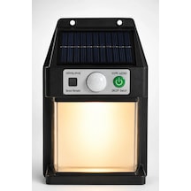 Güneş Enerjili Sensörlü Solar Aplik Duvar Tipi Dış Mekan Hareket Algılamalı Işık Çok Renkli