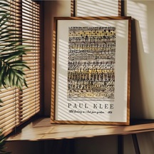 Paul Klee Çerçevesiz Poster, Modern Dekoratif Çerçevesiz Poster, Tablo, Paulklee-1, 30 X 40