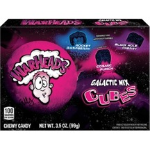 Warheads Galactic Mix Cubes Chewy Candy 99 G