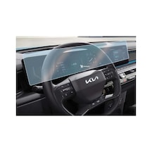 Kia Ev9 Uyumlu Araç Ekran Koruyucu Multimedya Ve Dijital Gösterge 9h Nano Kırılmaz Şeffaf