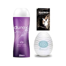 Durex Aloe Vera Masaj&kayganlaştırma Jel + Siyah Deri El Kelepçesi + Hediye
