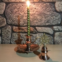 Bakır Mumluk Ve Mum Söndürücü,m10231