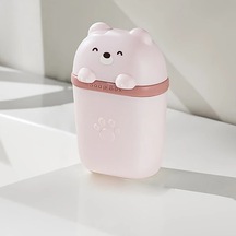 Oldfriend Pembe Sevimli Ayı Sabunluğı Yumuşak Astarlı Su Geçirmez Seyahat Saklama Kutusu pembe