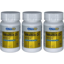 Nutrivita Nutrition Vitamin D3 Vitamini 1000 Iu 3x120 Tablet