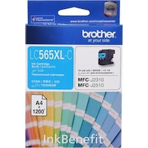Brother Lc565Xlc Cyan Mavi 1.200 Sayfa Kartuş Mfc J3520 J3720